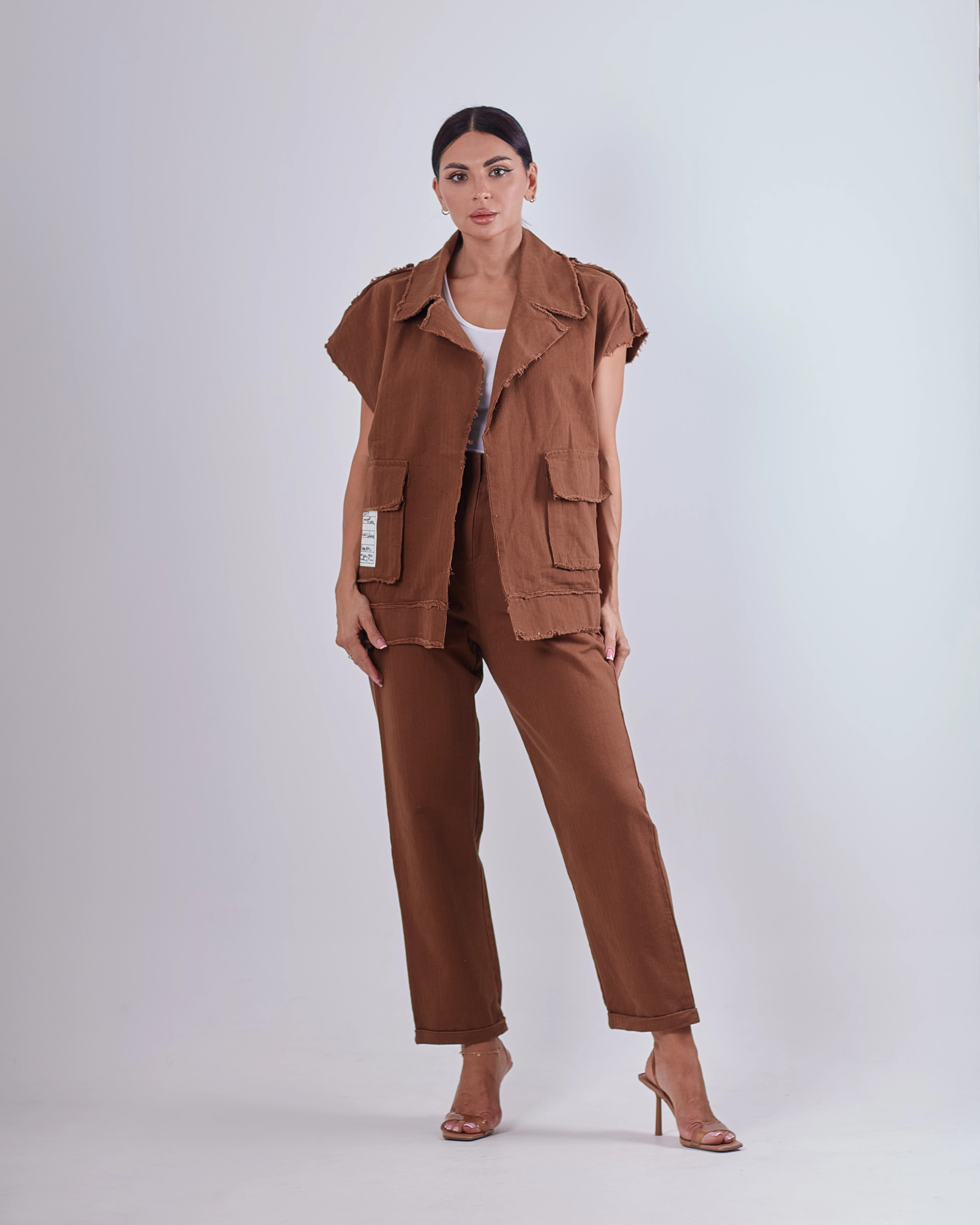 Set chocolate brown sleeve